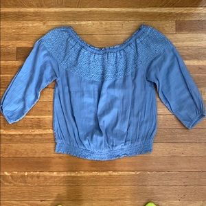 Aerie Woven Off the Shoulder Top